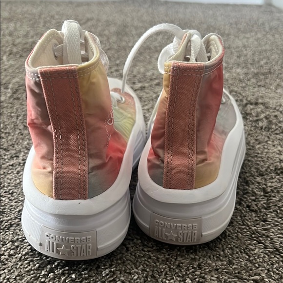 CONVERSE CTAS MOVE High-Top Sneakers Shoes Pink Ombre US Girls Size 2 Used - Picture 5 of 6